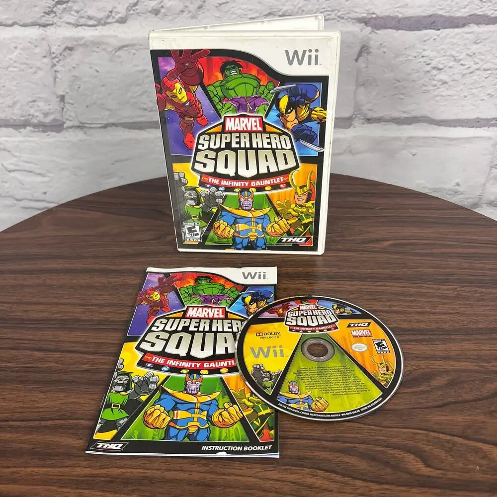 Wii Marvel Super Hero Squad The Infinity Gauntlet CIB Complete In Box Game